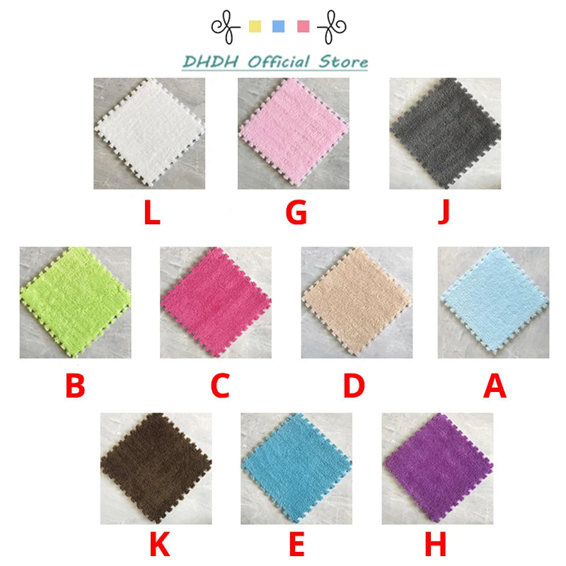 Soft Plush Area Rugs for Living Room Bedroom Puzzle 30x30cm