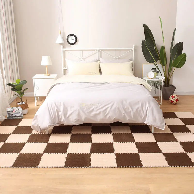 Soft Plush Area Rugs for Living Room Bedroom Puzzle 30x30cm