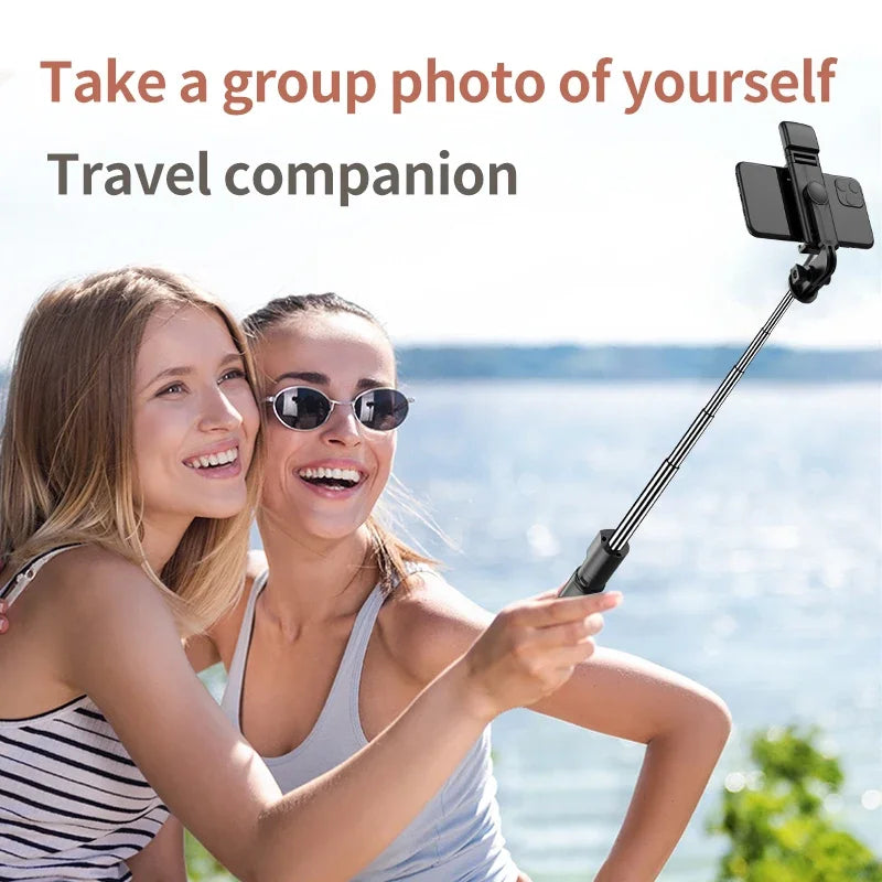 Wireless Selfie Tripod with Fill Light Bluetooth Shutter Remote Control Portable Foldable Monopod Smart Phone New 3 in 1