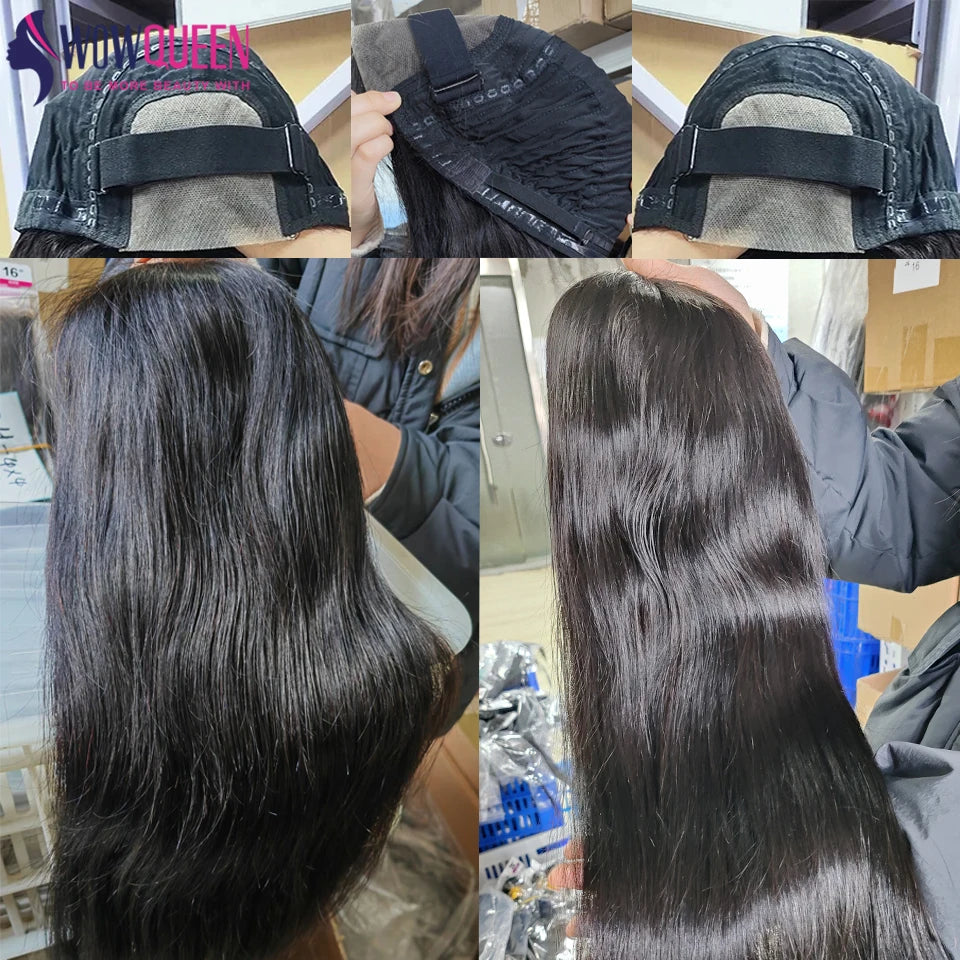 Bob Wig Human Hair Glueless Straight Pre-Cut Lace 4x4 Closure Wig