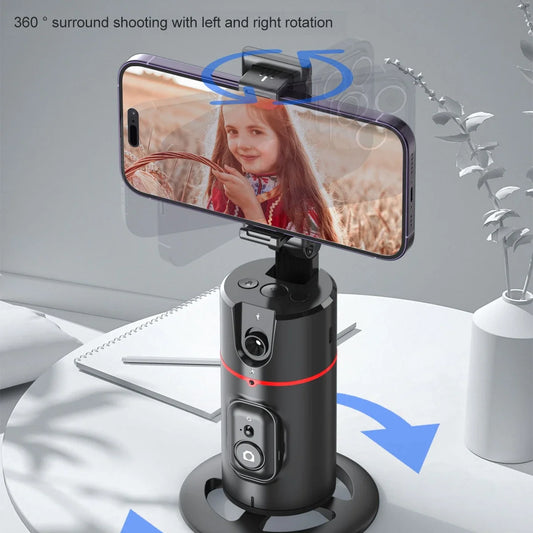 Mini Smart Gimbal Stabilizer, Wireless Selfie Stick, Tripod, Face Tracking, Perfect Fill Light for Live Streaming 